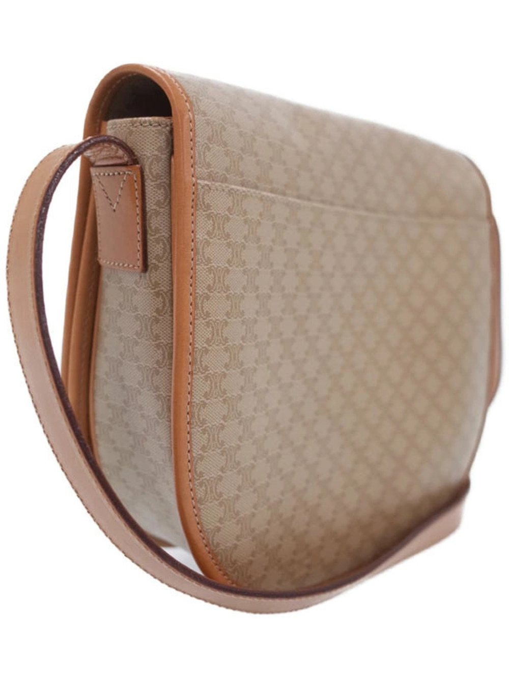 Celine canvas shoulder Brown Leather bag Macadam